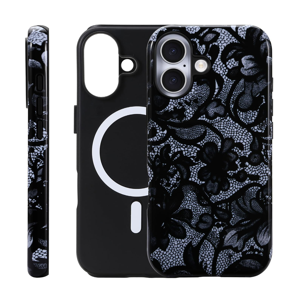 for iPhone 17 ProMax/18 ProMax Case - Wireless Charging for MagSafe, Dual-Layer Design (Outer Hard PC Shell + Inner Soft TPU Shell), Unisex Shockproof Protective Case - Tiger Stripe Pattern.