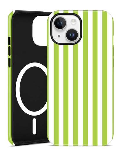 Magnetic Striped Phone Case for iPhone 17, Navy Blue