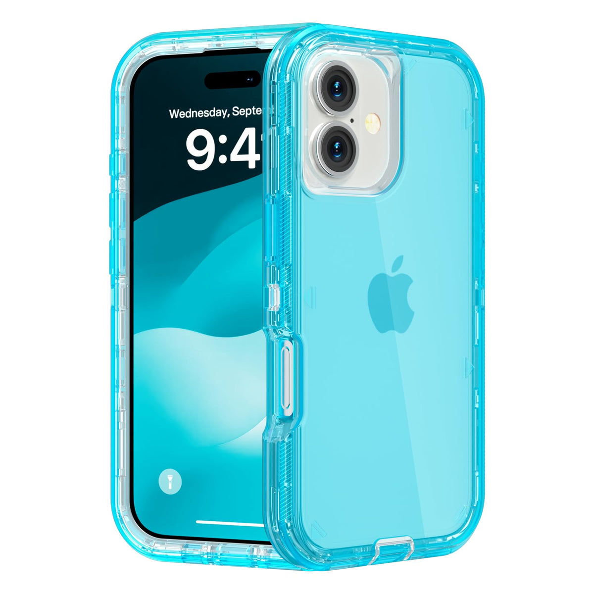 Follaroma for iPhone 16 Plus Case, Shockproof, Crystal Clear