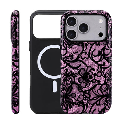 for iPhone 17 ProMax/18 ProMax Case - Wireless Charging for MagSafe, Dual-Layer Design (Outer Hard PC Shell + Inner Soft TPU Shell), Unisex Shockproof Protective Case - Tiger Stripe Pattern.