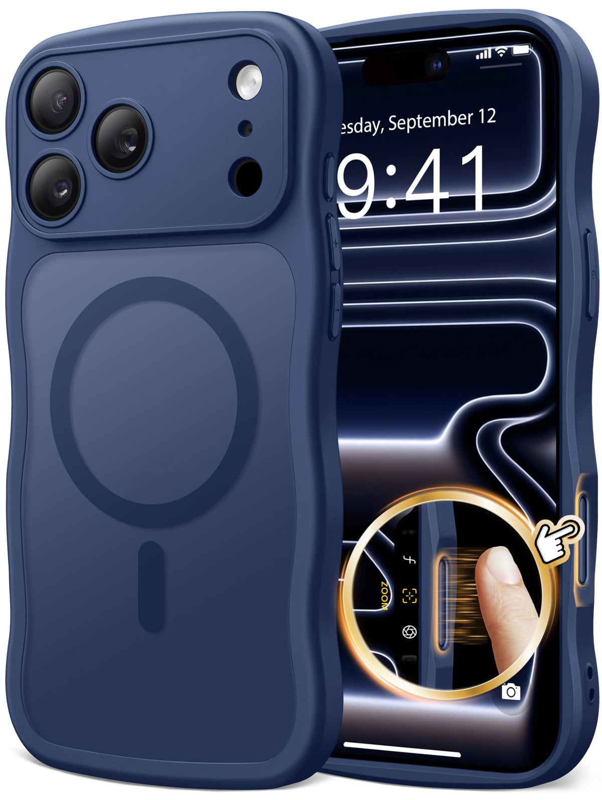 CAPRARO for iPhone 16 Pro Case for Women, Compatible with MagSafe