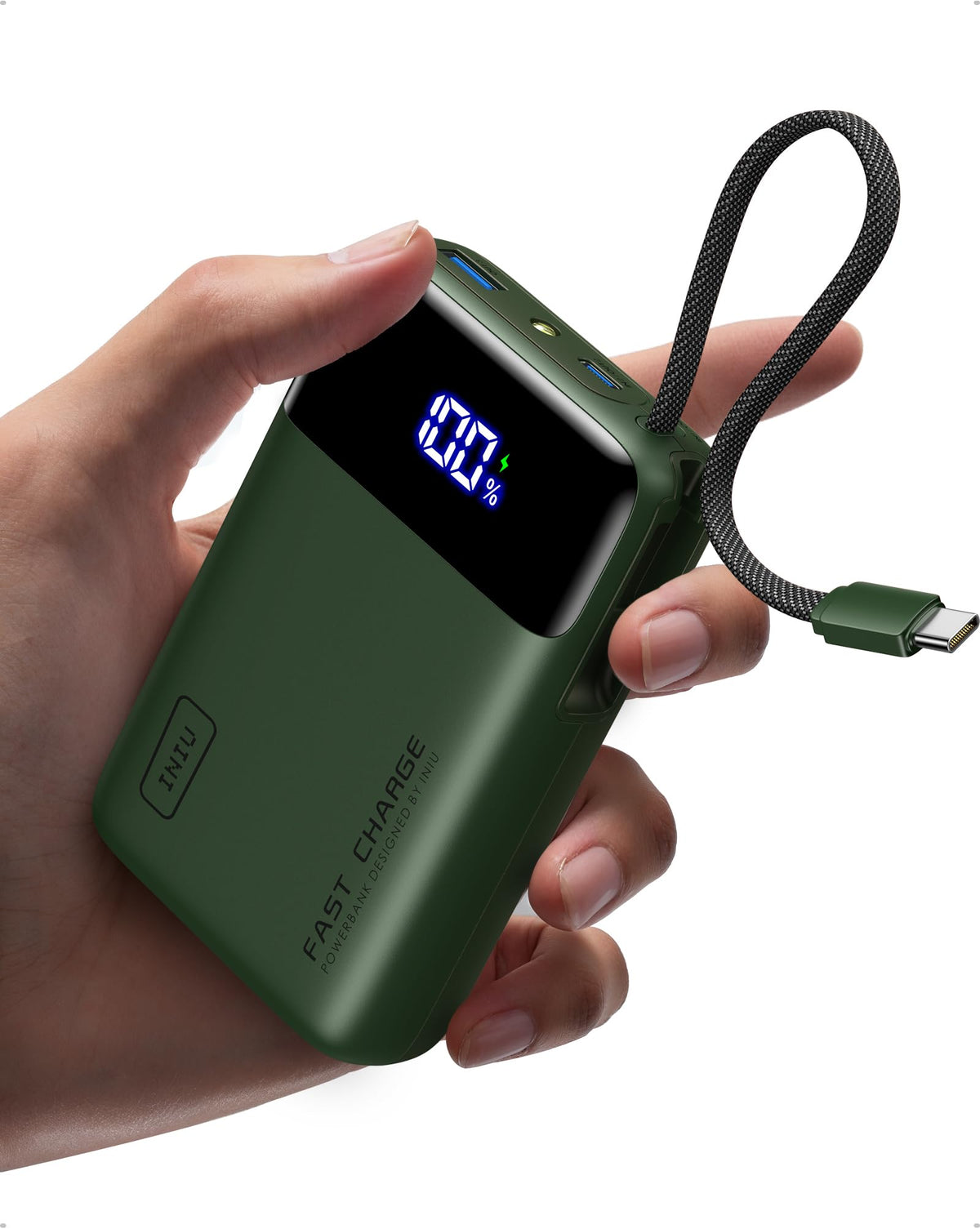INIU Portable Charger, Smaller 45W Fast Charging Power Bank, 20000mAh Black