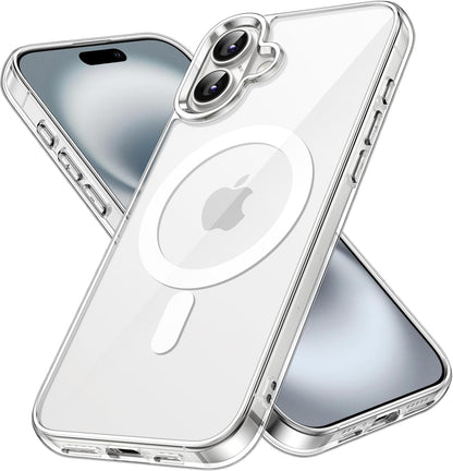 JETech Magnetic Case for iPhone 16, Clear