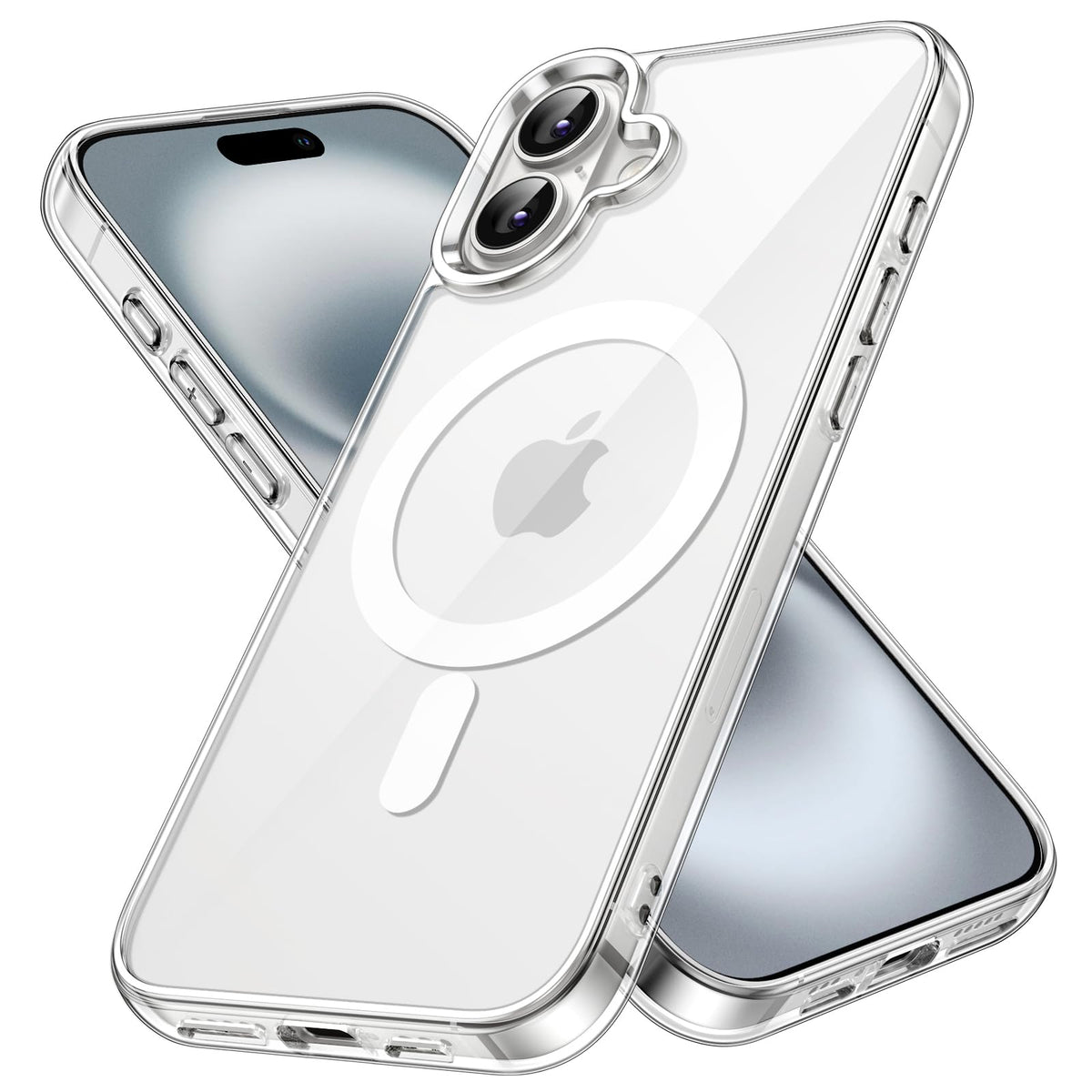JETech Magnetic Case for iPhone 16, Clear