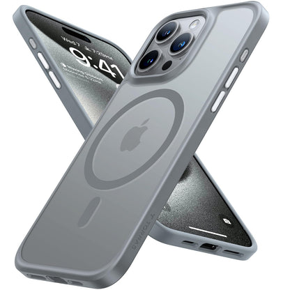 TORRAS Magnetic Shockproof for iPhone 17 Pro Case, Camera Control Silver