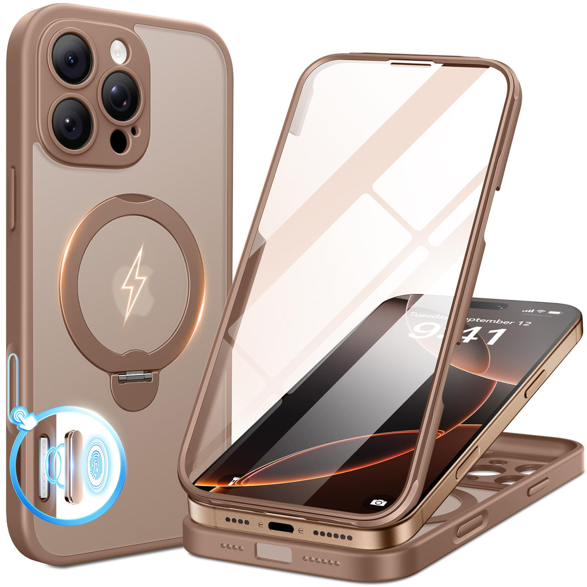 BERFY for iPhone 18 Pro Max Case/iPhone 17 Pro Max Case, Fit for Magsafe