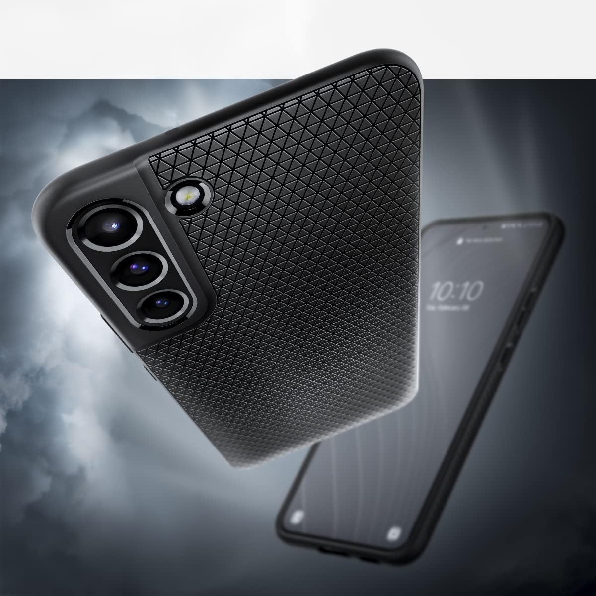 Spigen for Galaxy S22 Plus Case, Liquid Air [No Magnet Ring] [Military-Grade Protection] - Matte Black