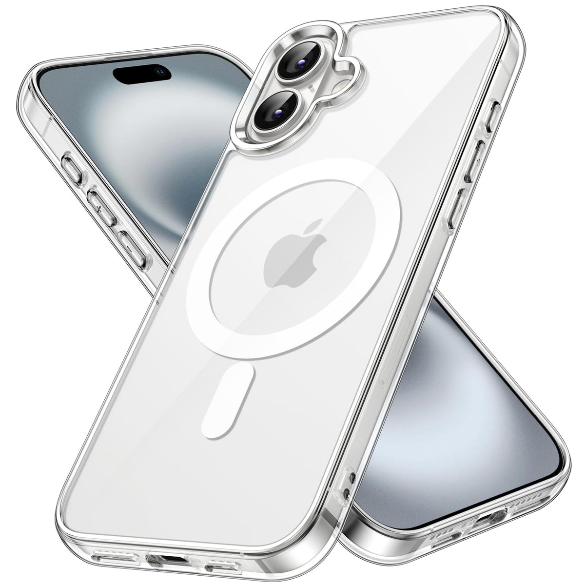 JETech Magnetic Case for iPhone 16, Clear