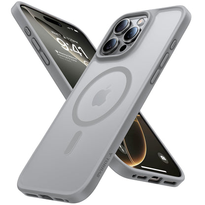 TORRAS Magnetic Shockproof for iPhone 17 Pro Case, Camera Control Silver