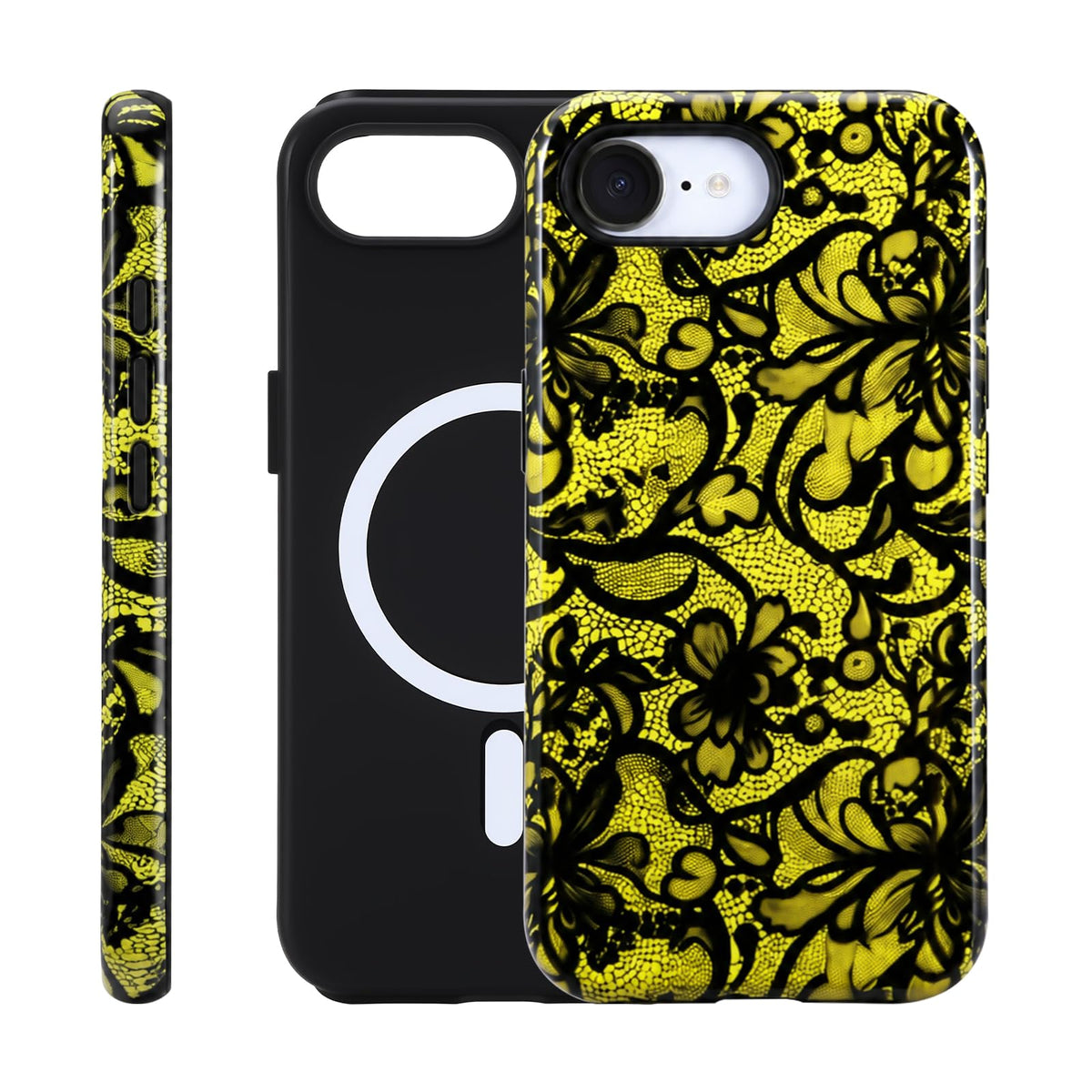 for iPhone 17 ProMax/18 ProMax Case - Wireless Charging for MagSafe, Dual-Layer Design (Outer Hard PC Shell + Inner Soft TPU Shell), Unisex Shockproof Protective Case - Tiger Stripe Pattern.