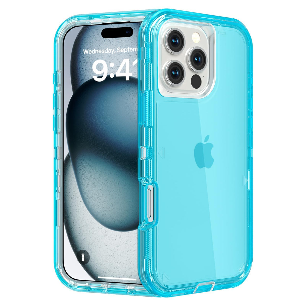 Follaroma for iPhone 16 Plus Case, Shockproof, Crystal Clear