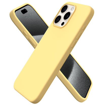 ORNARTO for iPhone 15 Pro Max Case, Liquid Silicone, Cherry Blossom