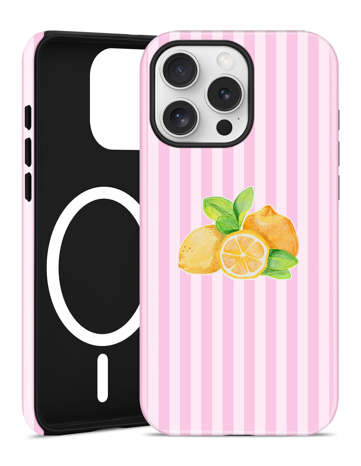 Magnetic Striped Phone Case for iPhone 17, Navy Blue