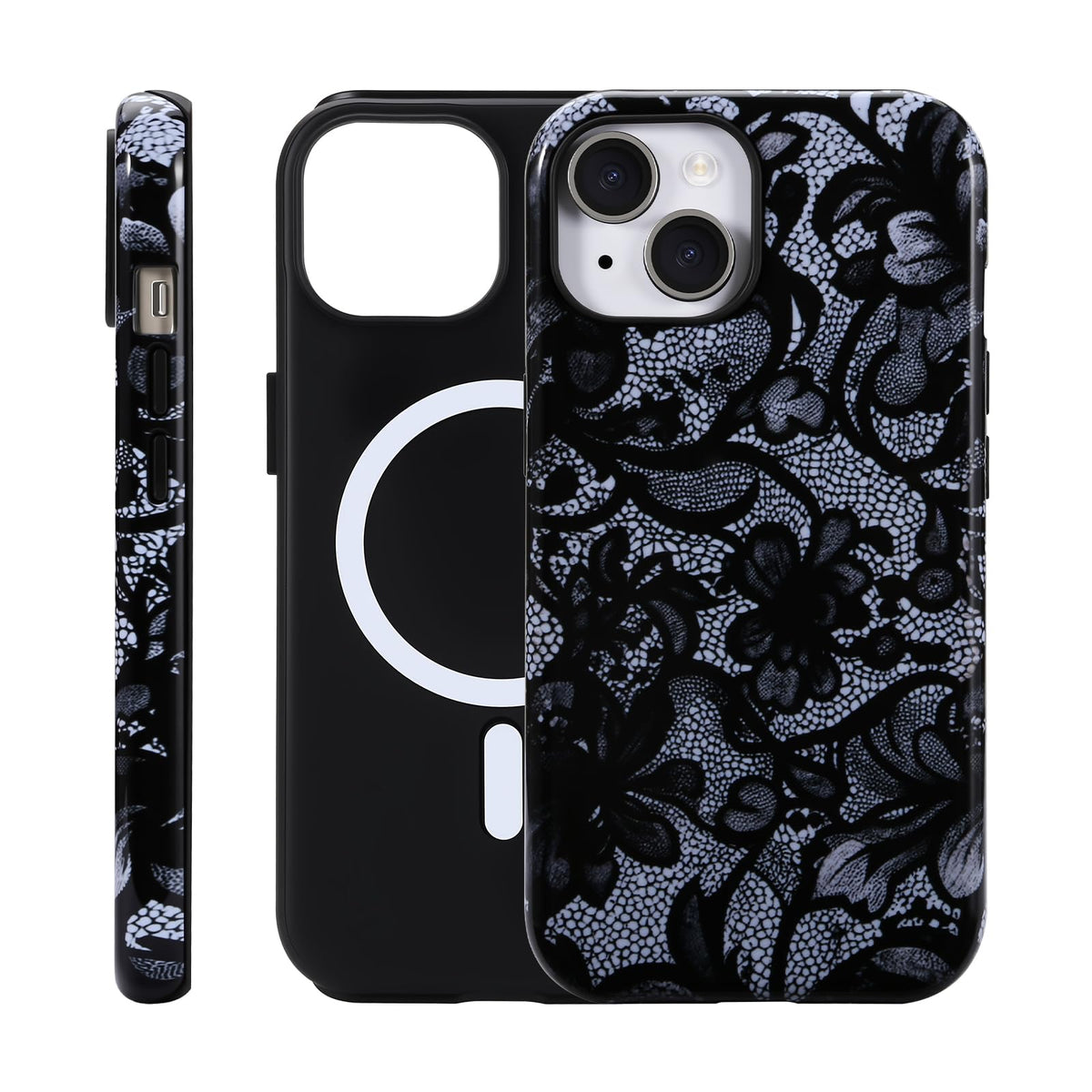 for iPhone 17 ProMax/18 ProMax Case - Wireless Charging for MagSafe, Dual-Layer Design (Outer Hard PC Shell + Inner Soft TPU Shell), Unisex Shockproof Protective Case - Tiger Stripe Pattern.