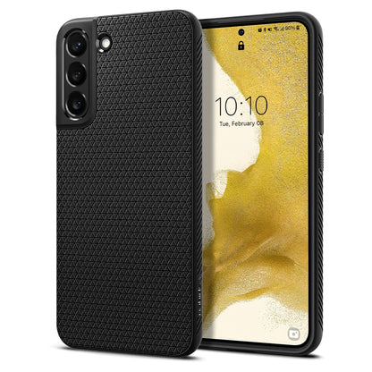 Spigen for Galaxy S22 Plus Case, Liquid Air [No Magnet Ring] [Military-Grade Protection] - Matte Black