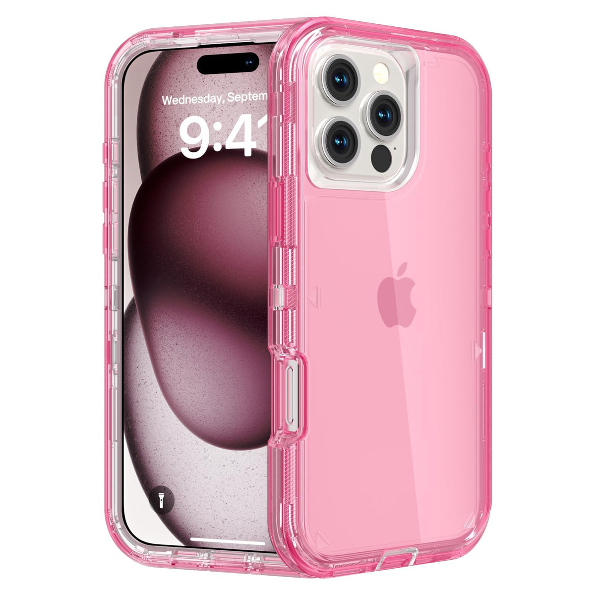 Follaroma for iPhone 16 Plus Case, Shockproof, Crystal Clear