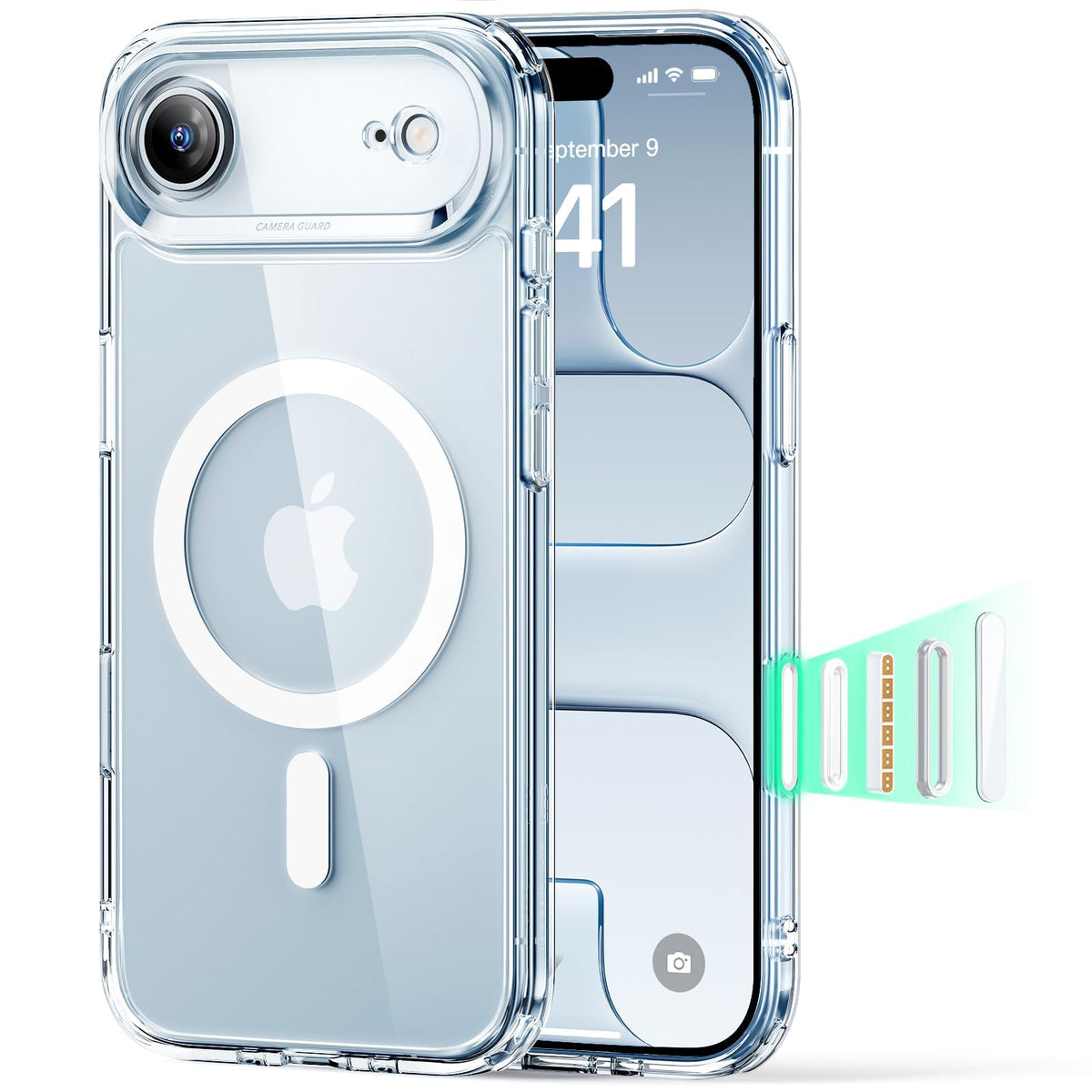 ESR Classic Hybrid for iPhone 16 Case, Clear