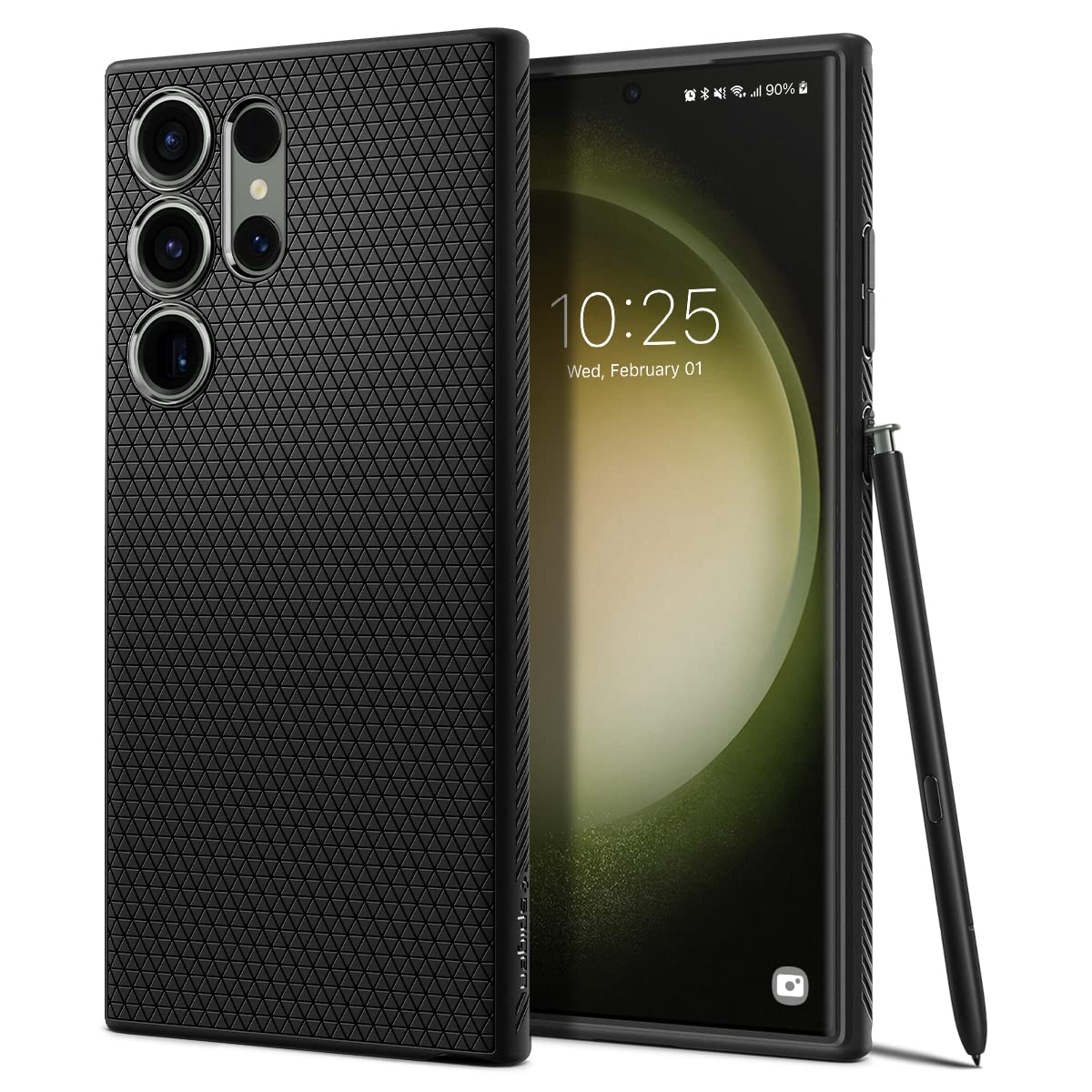 Spigen for Galaxy S22 Plus Case, Liquid Air [No Magnet Ring] [Military-Grade Protection] - Matte Black