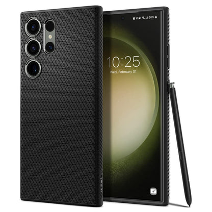 Spigen for Galaxy S22 Plus Case, Liquid Air [No Magnet Ring] [Military-Grade Protection] - Matte Black