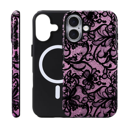 for iPhone 17 ProMax/18 ProMax Case - Wireless Charging for MagSafe, Dual-Layer Design (Outer Hard PC Shell + Inner Soft TPU Shell), Unisex Shockproof Protective Case - Tiger Stripe Pattern.
