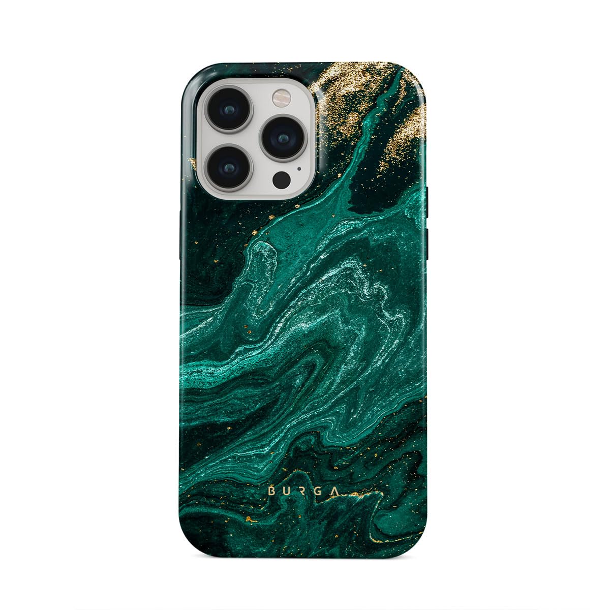 BURGA Unisex Phone Case for iPhone 17 Pro – Dual-Layer Hybrid Design with Shock-Absorbing Silicone & Durable Exterior, Scratch-Resistant Finish and Raised Bezel Edge for Screen Protection & Daily Use