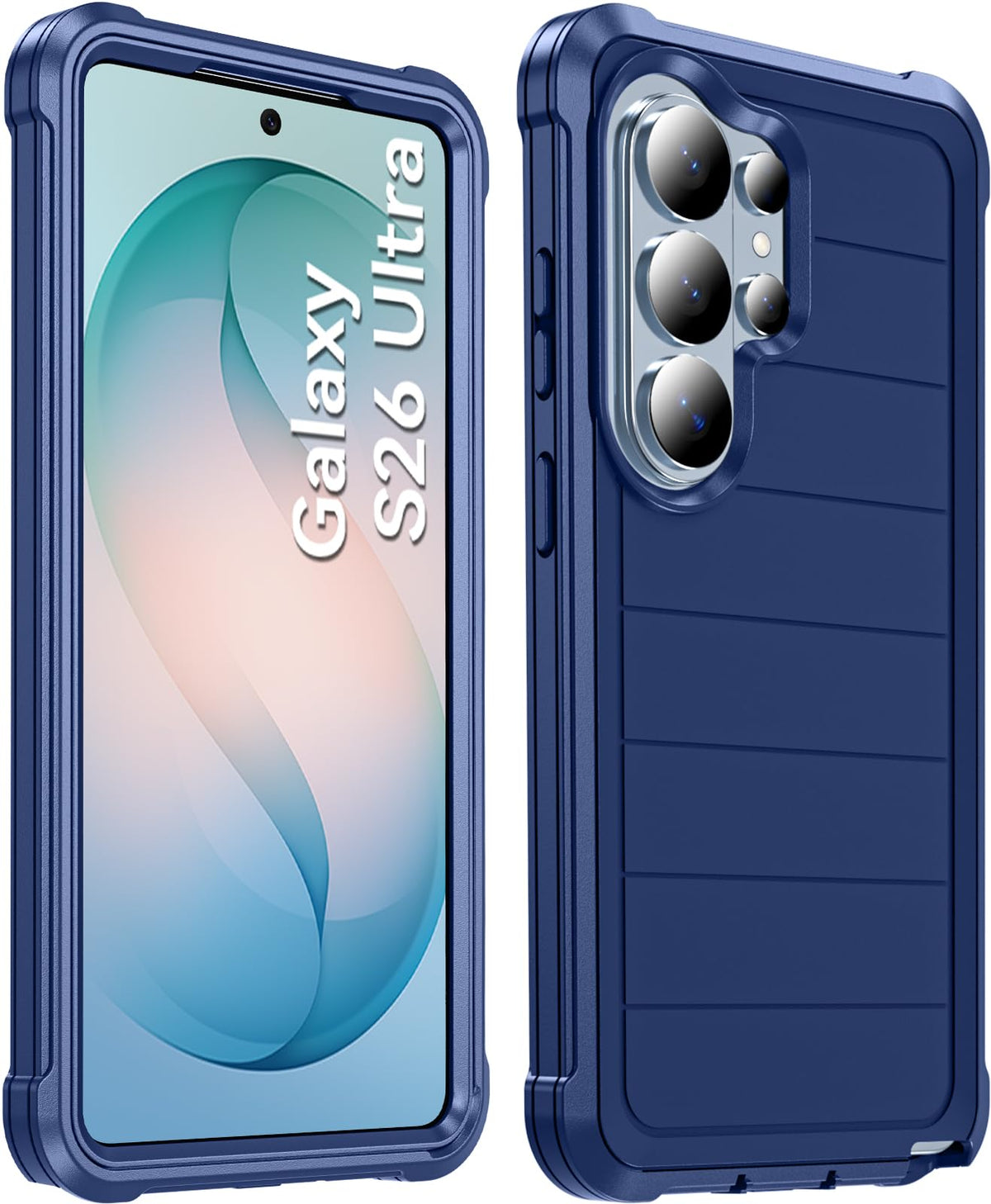 Hensinple for Samsung Galaxy A37 5G Phone Case with Screen Protector, Heavy Duty Military Shockproof Full Body Durable TPU Protective Cover Case for Samsung A37 5G (Black)