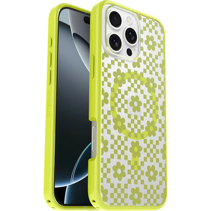 OtterBox iPhone 16 Pro Symmetry Series Clear Case - Floral Romance Blue