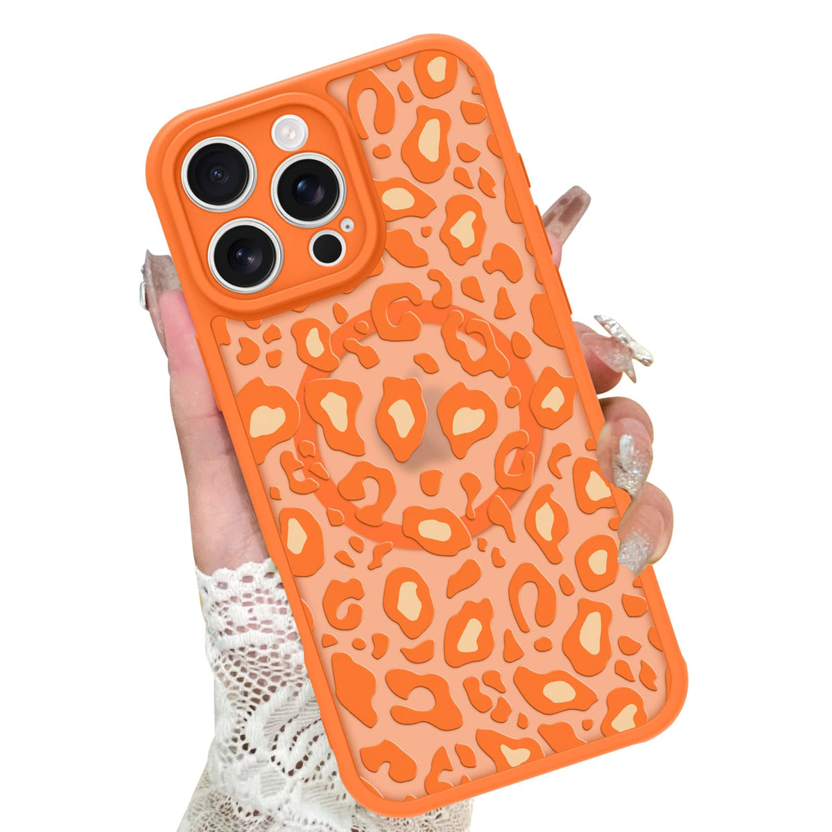 KANGHAR Case for iPhone 16 Phone Case Leopard Printed Pattern