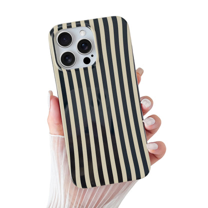 Yeddabox for iPhone 16 Pro Case Cute Striped Phone Case Soft TPU Slim Shockproof Phone Cover for Women Girls, Pink and Yellow