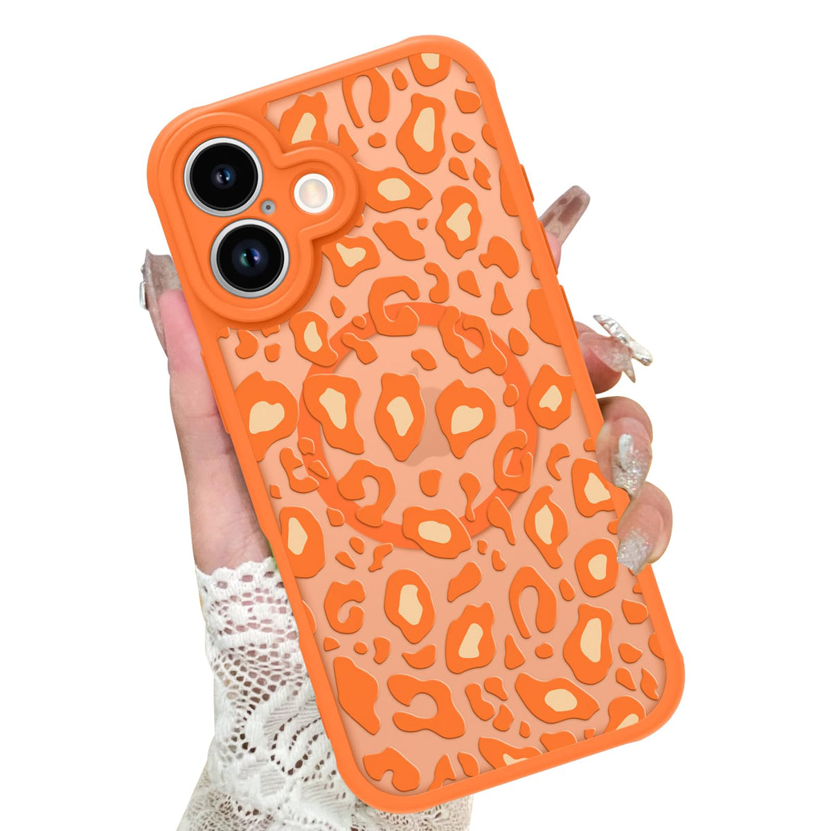 KANGHAR Case for iPhone 16 Phone Case Leopard Printed Pattern