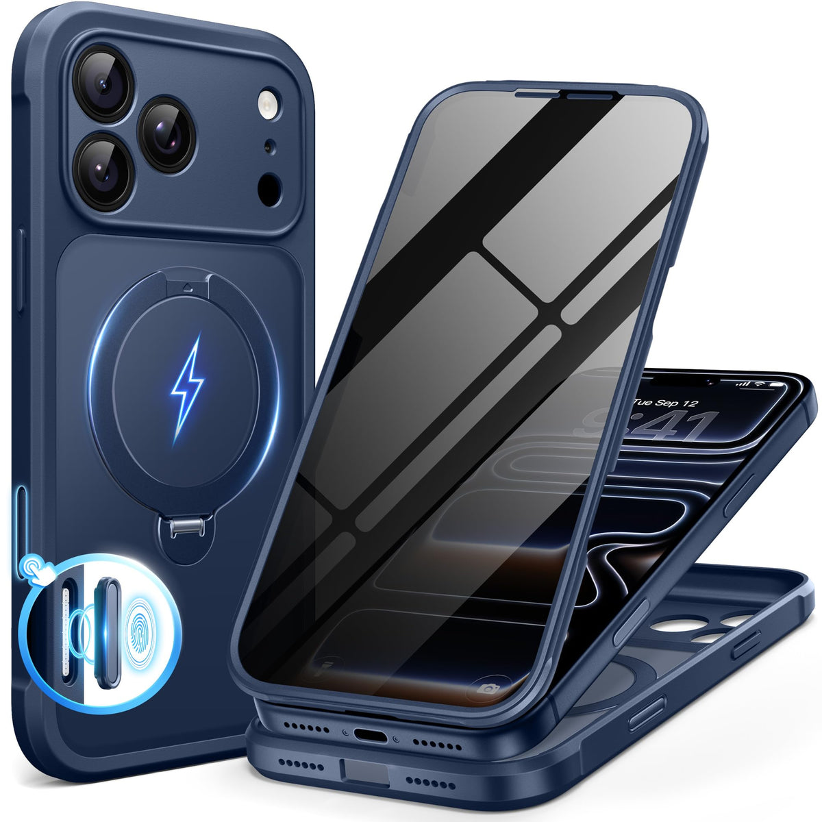 BERFY for iPhone 18 Pro Max Case/iPhone 17 Pro Max Case, Fit for Magsafe
