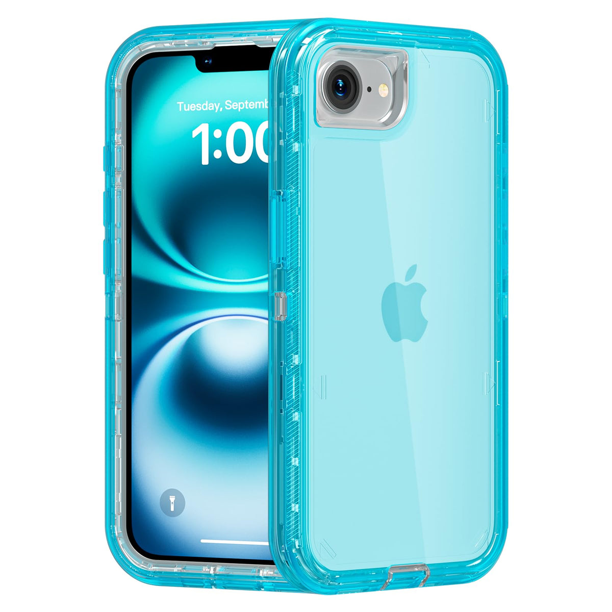 Follaroma for iPhone 16 Plus Case, Shockproof, Crystal Clear