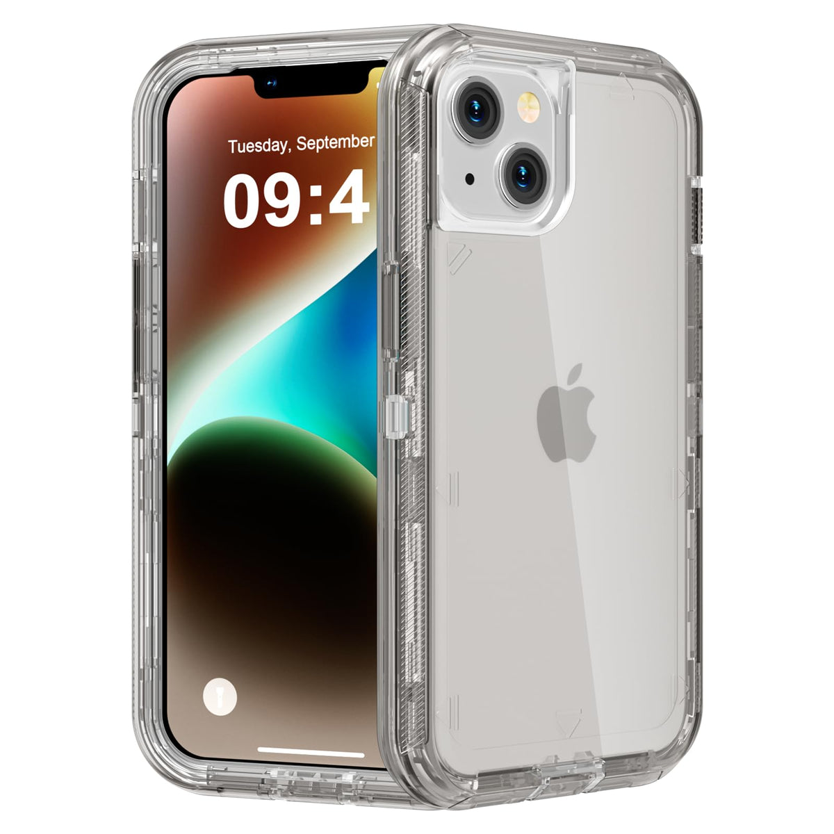 Follaroma for iPhone 16 Plus Case, Shockproof, Crystal Clear
