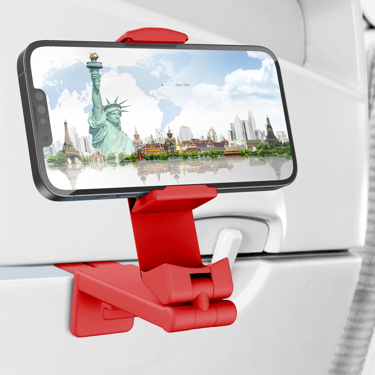 Perilogics Universal Airplane Phone Holder Mount, Plane Travel Essentials