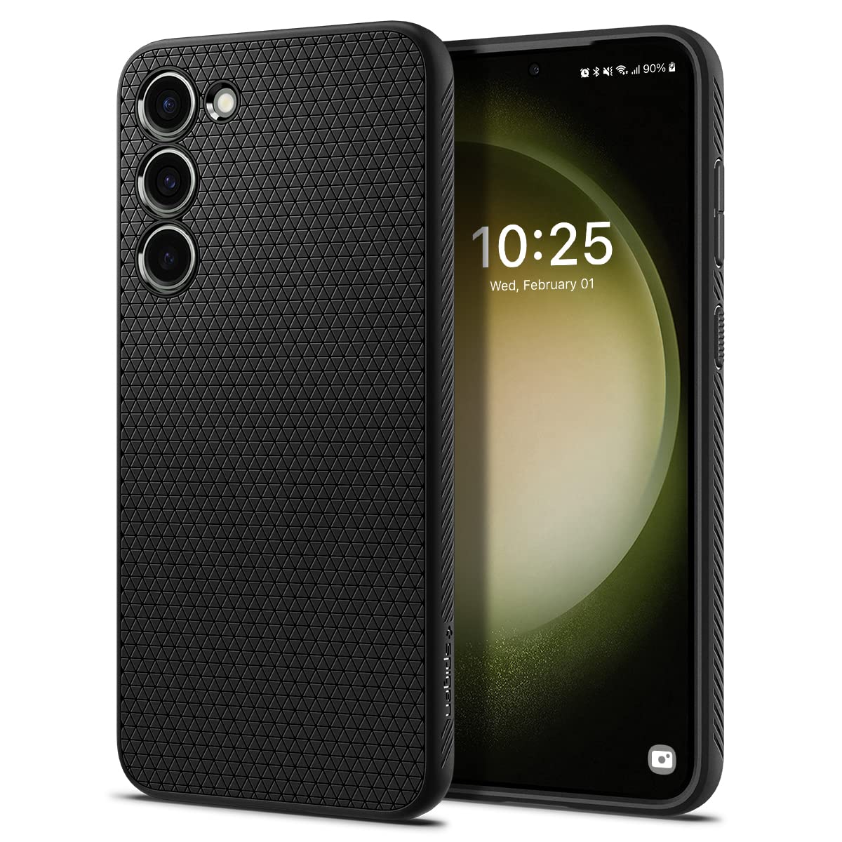 Spigen for Galaxy S22 Plus Case, Liquid Air [No Magnet Ring] [Military-Grade Protection] - Matte Black