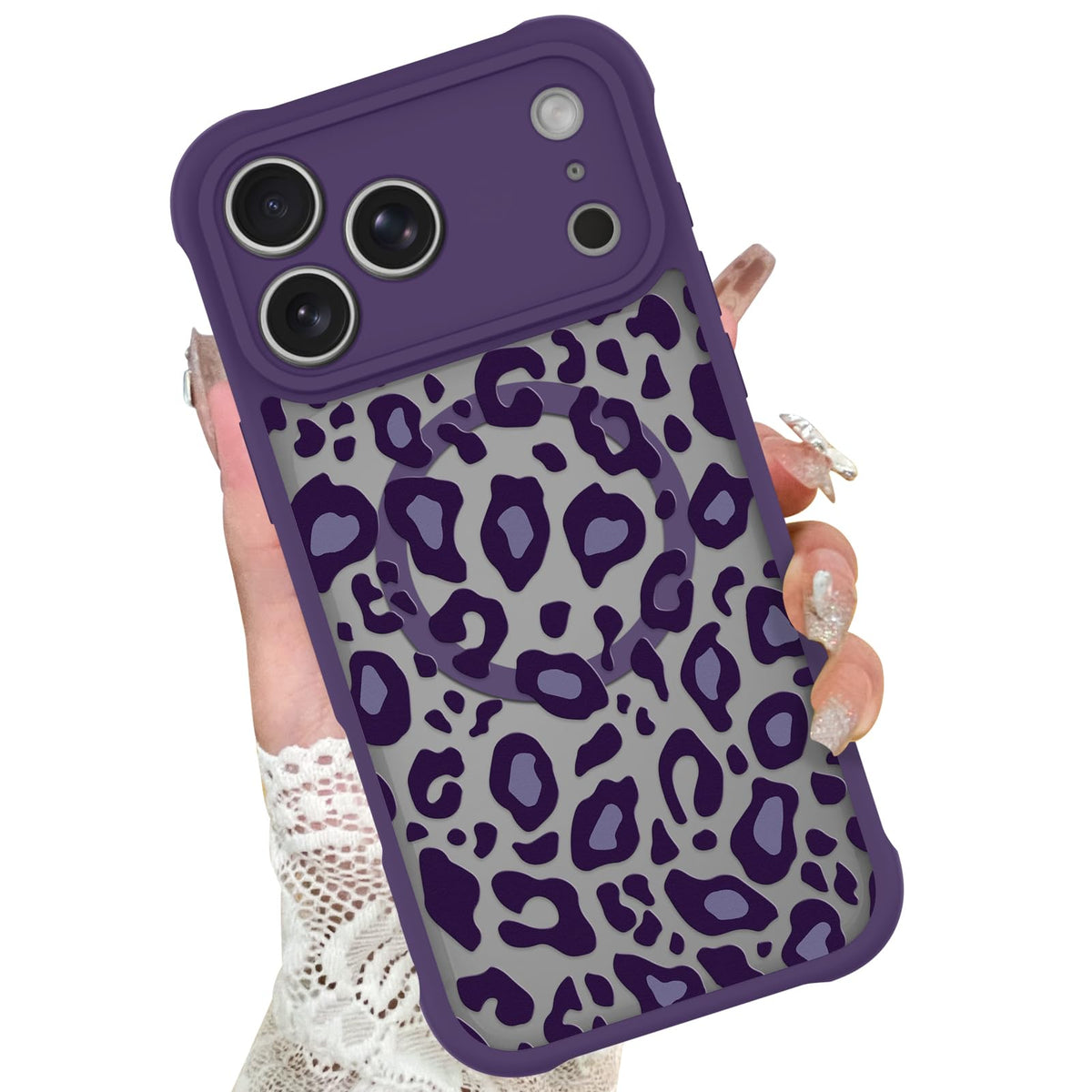 KANGHAR Case for iPhone 16 Phone Case Leopard Printed Pattern