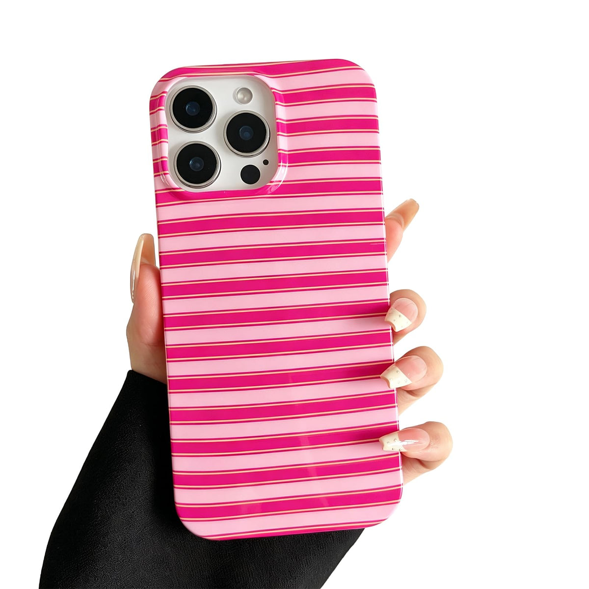 for iPhone 18 Pro Max Case / 17 Pro Max Case Striped, Blue Yellow