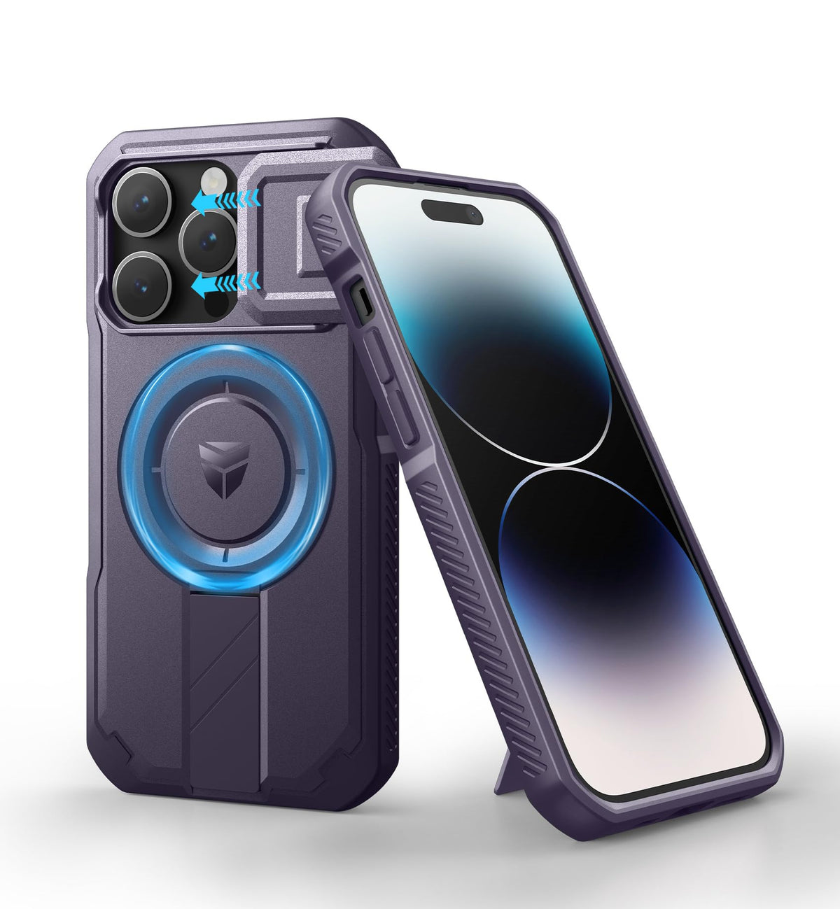 Dexnor for iPhone 17e/16e Case with Slide Camera Cover, 6.1 inch Navy Blue
