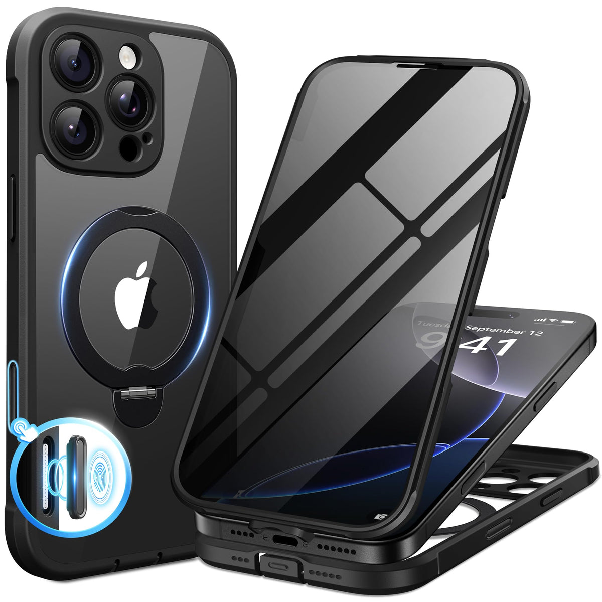 BERFY for iPhone 18 Pro Max Case/iPhone 17 Pro Max Case, Fit for Magsafe