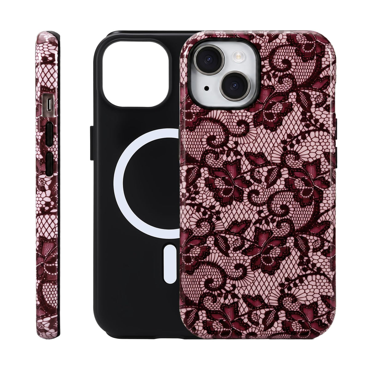 for iPhone 17 ProMax/18 ProMax Case - Wireless Charging for MagSafe, Dual-Layer Design (Outer Hard PC Shell + Inner Soft TPU Shell), Unisex Shockproof Protective Case - Tiger Stripe Pattern.