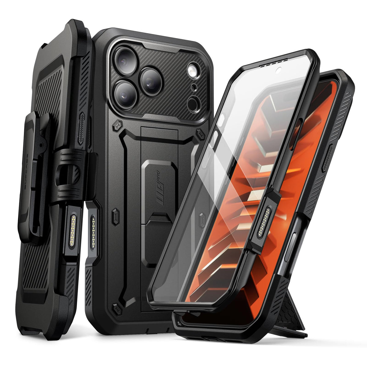 SUPCASE for iPhone 18 Pro Case / 17 Pro Case with Belt Clip, Burgundy