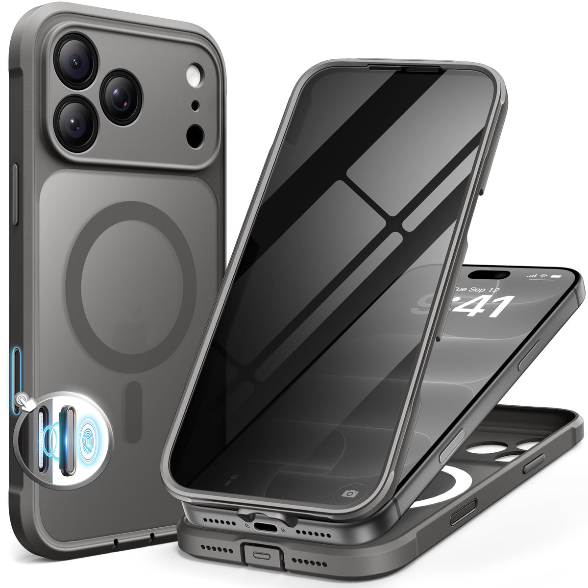 BERFY for iPhone 18 Pro Max Case/iPhone 17 Pro Max Case, Fit for Magsafe