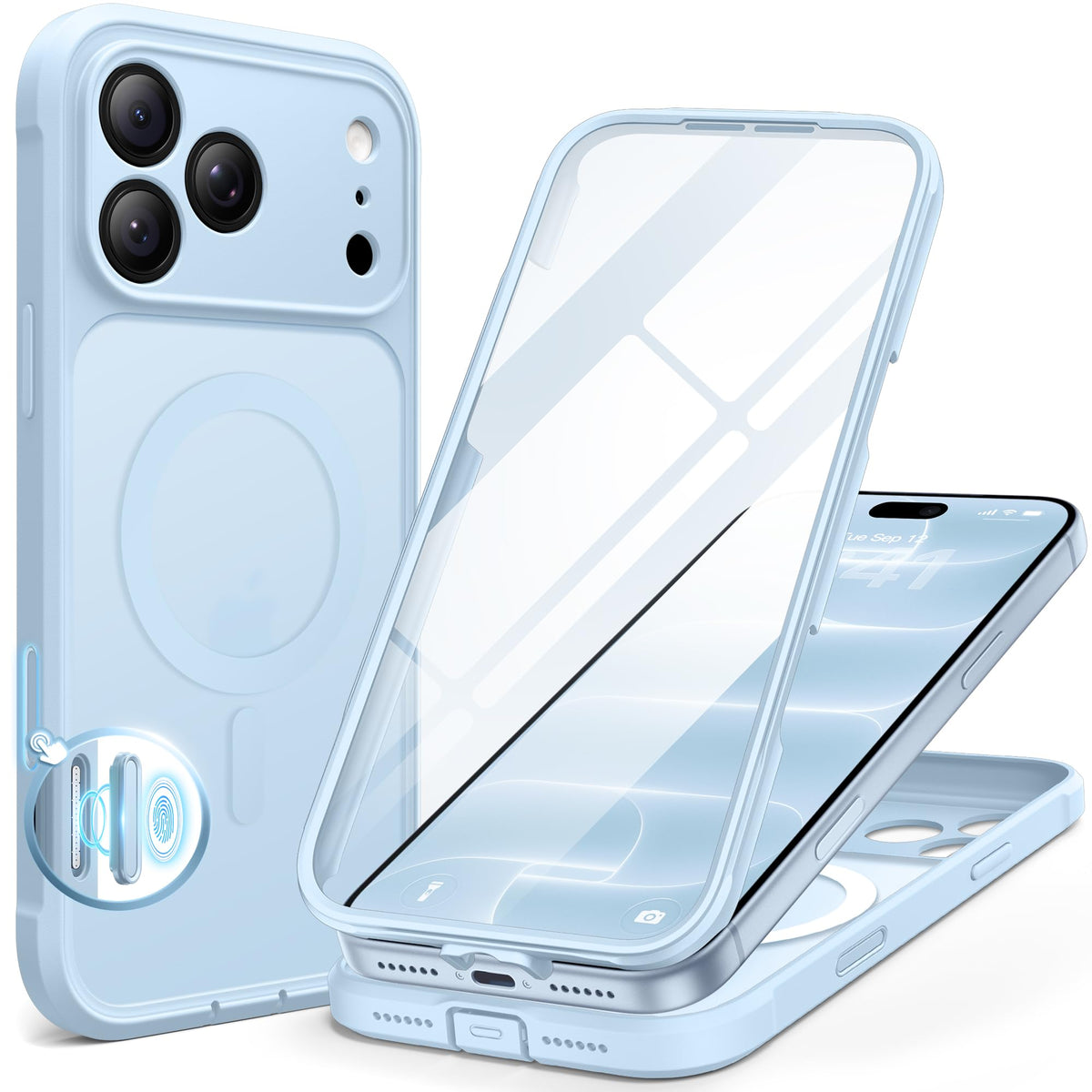 BERFY for iPhone 18 Pro Max Case/iPhone 17 Pro Max Case, Fit for Magsafe