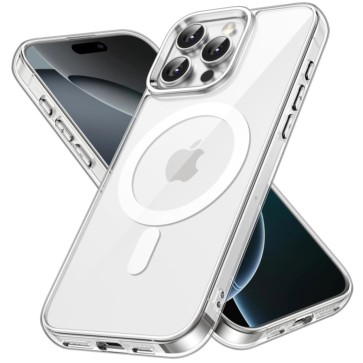 JETech Magnetic Case for iPhone 16, Clear