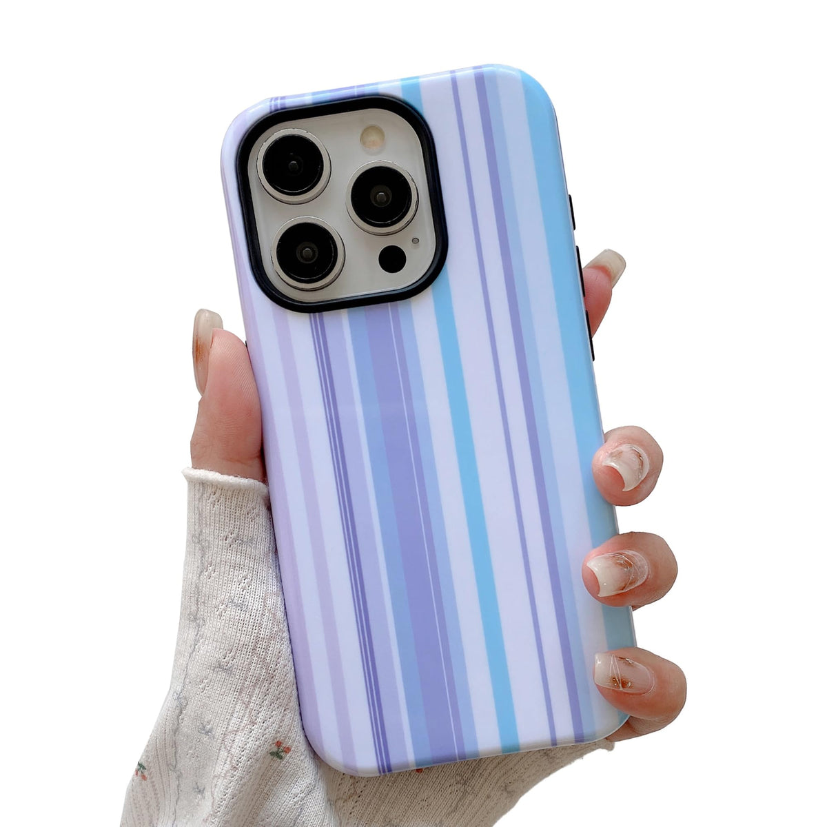 Colorful Striped Pattern Phone Case,for iPhone 15