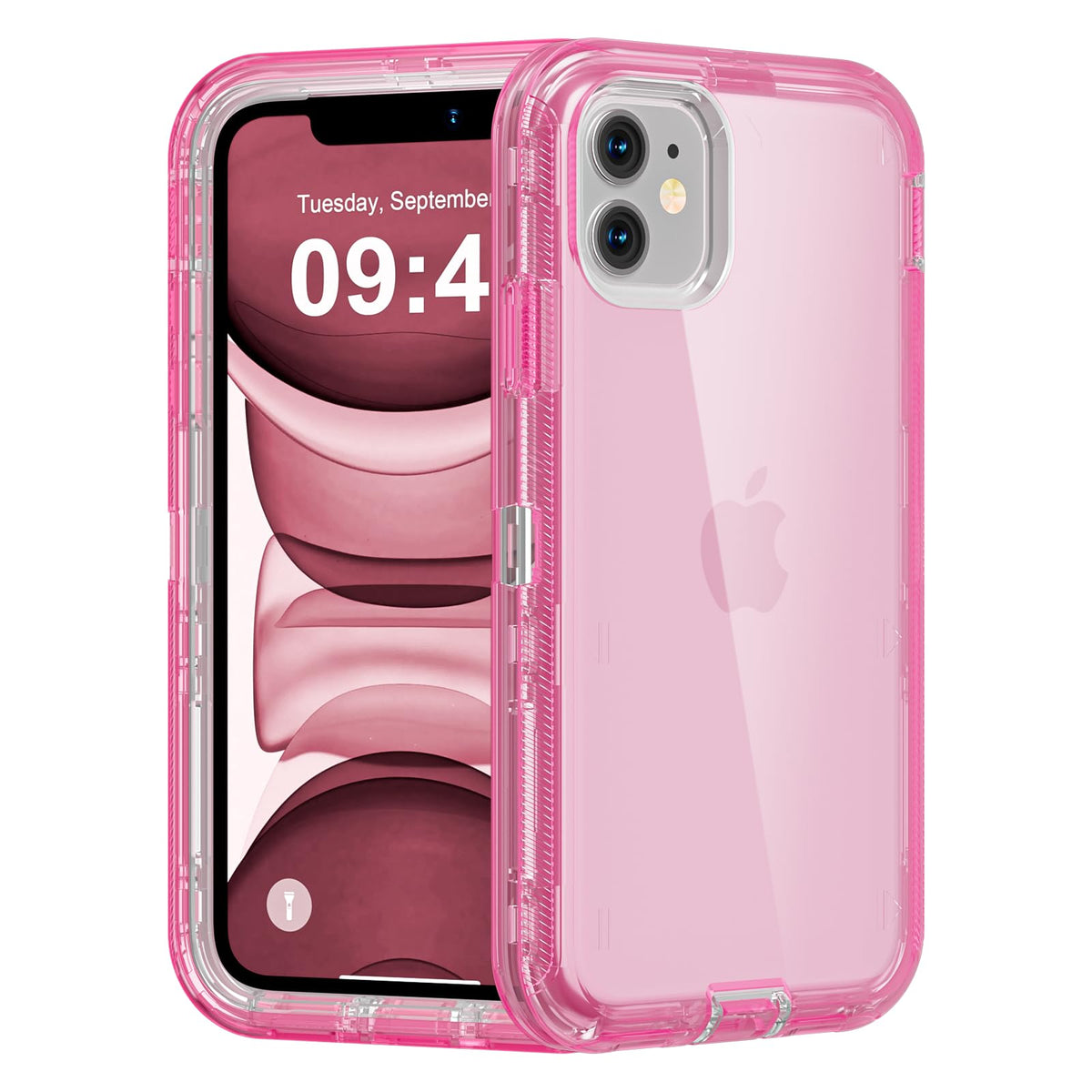 Follaroma for iPhone 16 Plus Case, Shockproof, Crystal Clear