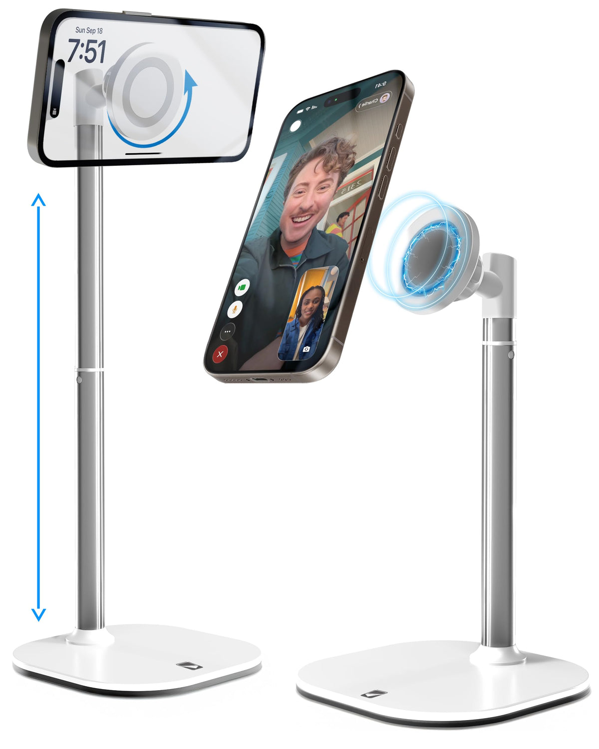 COOPER MagStand Magnetic Phone Stand for Desk, MagSafe Tripod, iPhone 17