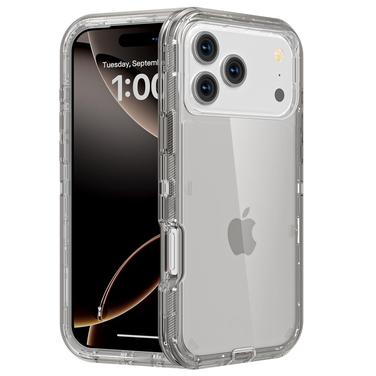 Follaroma for iPhone 16 Plus Case, Shockproof, Crystal Clear