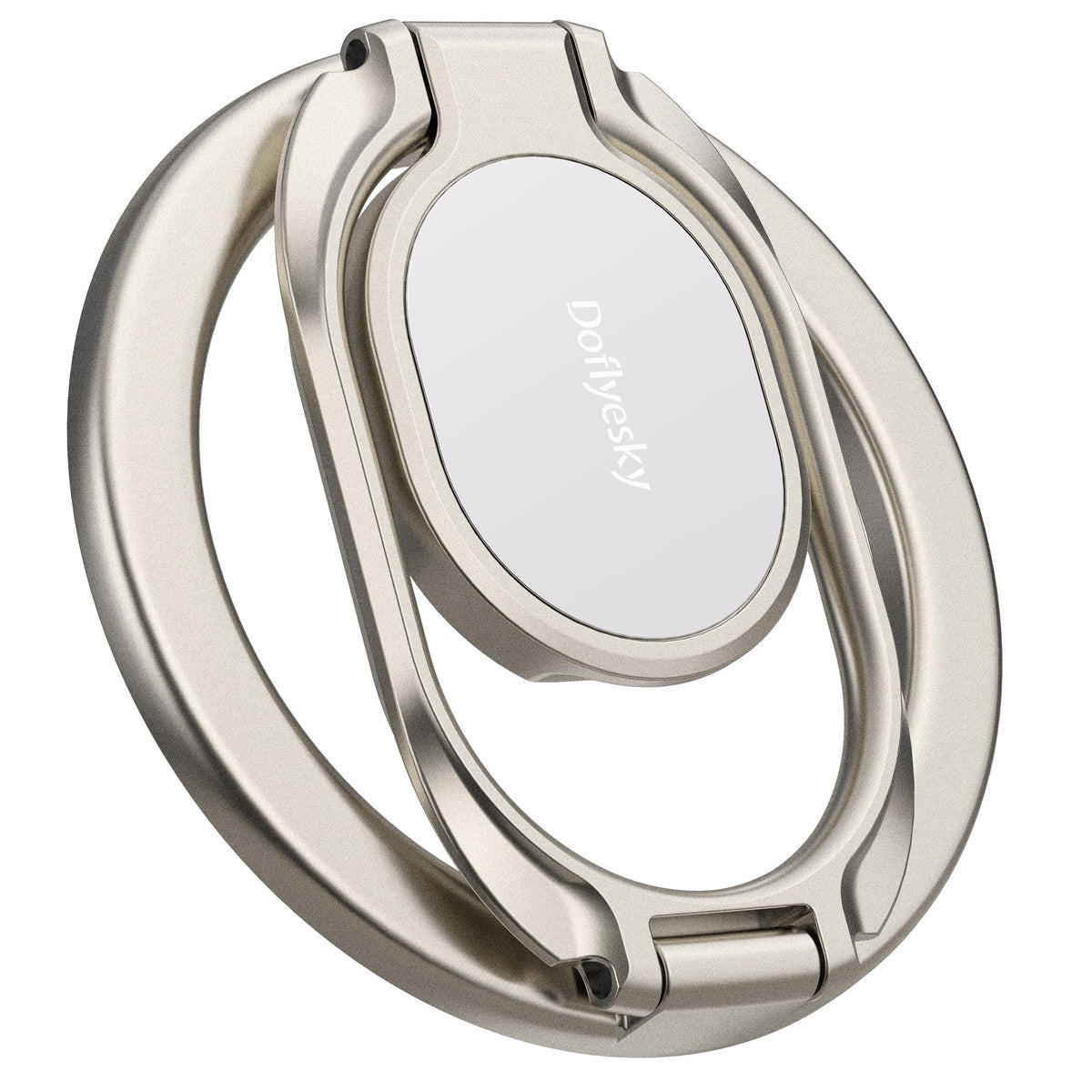 Doflyesky Magnetic Phone Ring Holder with Magsafe, Double Adjustable Gym Finger Ring Grip, Removable Phone Grip, for iPhone, iPad and Smartphones, Compatible with Magnetic Car Mount (Colorful)