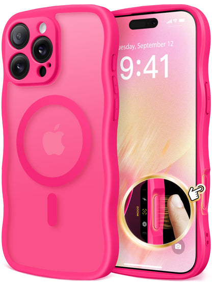 CAPRARO for iPhone 16 Pro Case for Women, Compatible with MagSafe